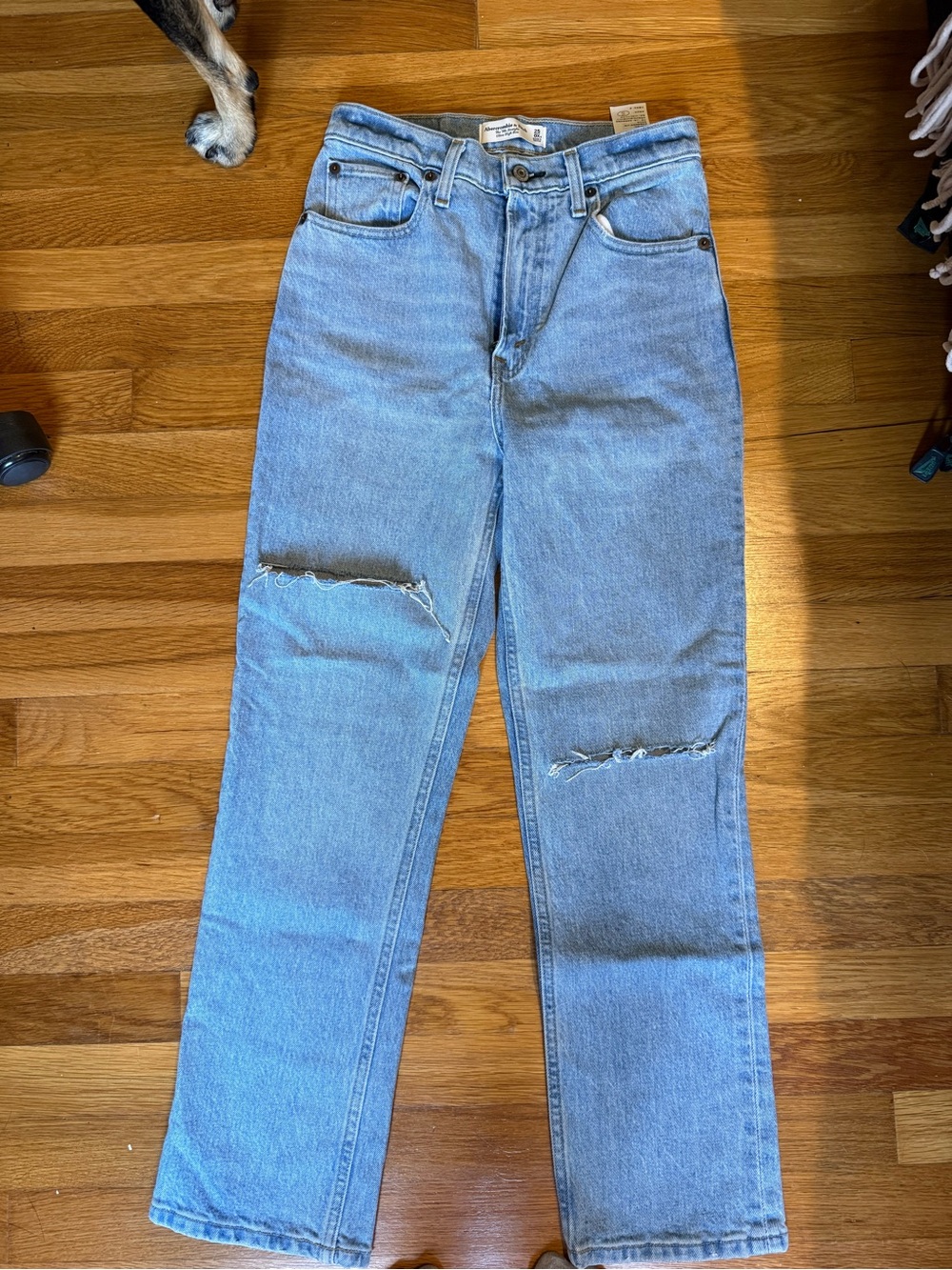 Abercrombie 90s straight ultra high rise 25 XS